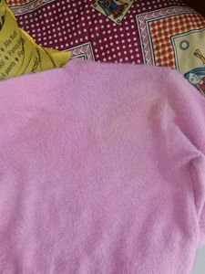 Pink Sweater &amp; Black Pants Outfit