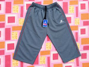 Men's Grey Athletic Capris