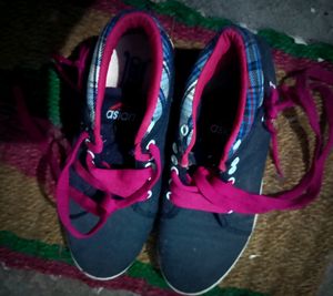 Pink Laced Sneakers