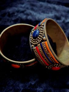 Colorful Ethnic Bangles - Set of 2