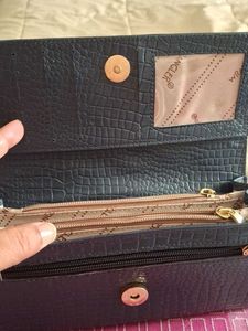 Wrangler Navy blue Croc Wallet