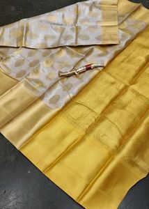 Elegant Gold Kanjivaram Saree