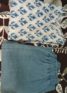 Stylish Printed Top and Bottom Jean