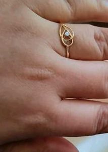 New kisna diamond gold ring with bIs hallmark and