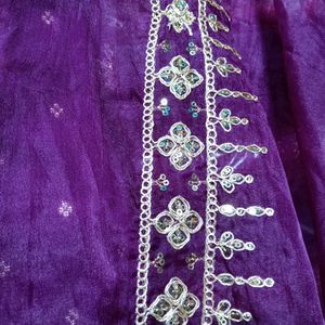 Unstitched Chanderi Silk Suit
