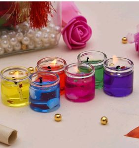 BRAND NEW*** GLASS GEL CANDLES Pack Of 12
