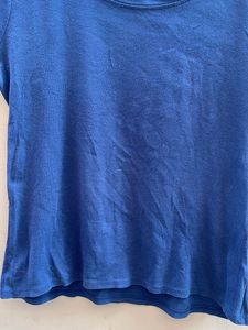 Classic Blue Crew Neck Tee