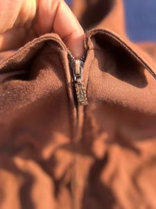 Brown Suede Zip-Up Jacket