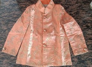 3-piece Indo Western Jacquard Ethnic Set for Boys