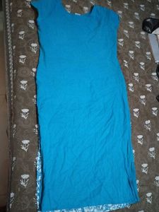 Blue &amp; White Printed Kurti