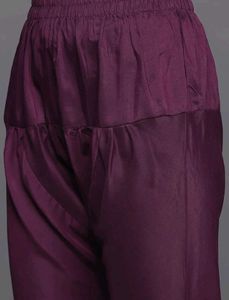 Libas heavy flare purple Embroidered Kurta Sets