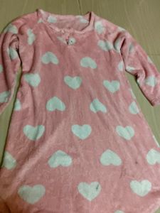 Soft pink fur Night Gown🍭