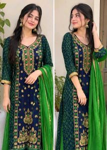 Elegant Green sharara suit