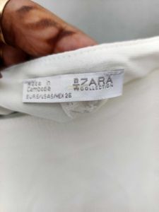 ZARA Chic White Flowy Top