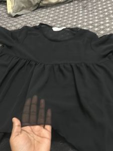 Chic Black Asymmetrical Dress