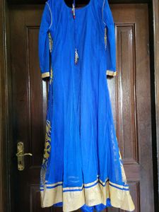 Royal Blue Anarkali Suit Set