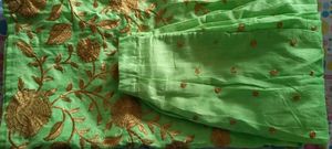 light green embroidery work chaniya choli💚