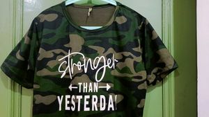 Camouflage Print T-Shirt