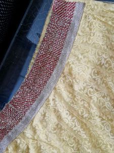 Cream Colored Lehnga