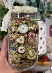 Vintage Charm Jar Mystery Jewelry