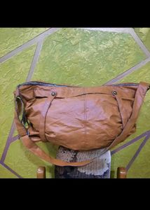 Brown Leather Hobo Bag