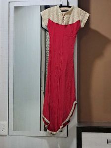 Elegant Red Ethnic Dress