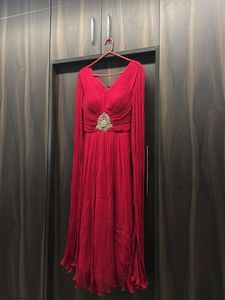 Elegant Red Ethnic Gown