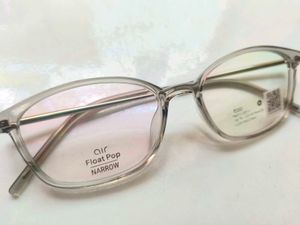 Silver Grey Full Rim Cat Eyeglasses