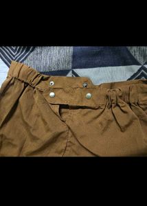 brown crop top
