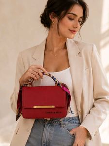 Red sling bag “Charles &amp; Keith Style Premium❤️