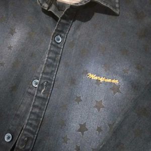 Men's Blue Denim Shirt