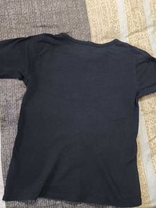 Classic Black 3/4th Sleeves Tee Tshirt Top Women