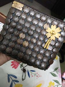 Coconut Shell Clutch Bag