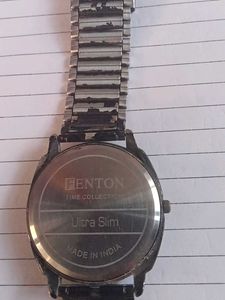 Classic Black Metal Band Wristwatch
