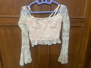 Elegant Lace Crop Top