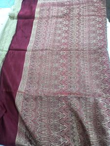 delivery free pure katan silk saree with blouse