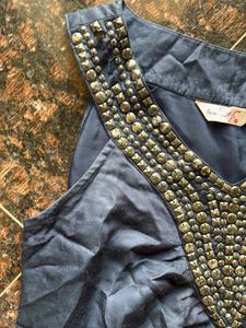 Navy Studded Dress