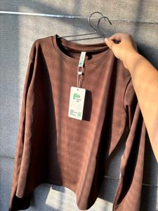 Brown Long Sleeve Top