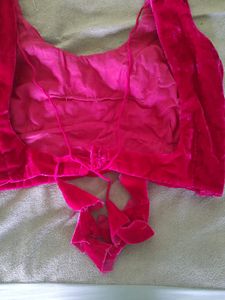 Hot Pink Cut sleeves Boutique Blouse