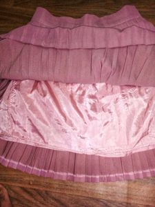 Chic Pleated Pink Mini Skirt
