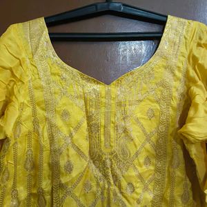 Elegant Yellow Kurta Set with Dupatta