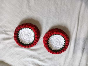 Handmade Crochet Coasters (Set of 4)