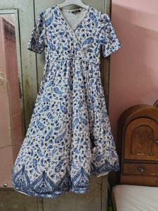 Boho Floral Print Wrap Dress