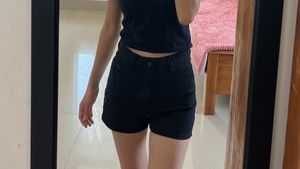 denim shorts