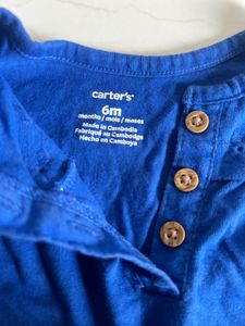 Cute Blue Baby Onesie