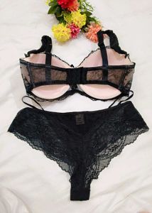 Black Lace Padded embroidery set