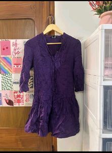 Purple Peplum Tunic