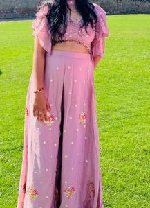 Pink Embroidered Kurta Set