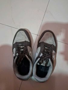 Men's Grey and Brown Sneakers