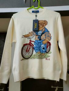 WOMENS NEW Ralph Lauren Polo Bear Sweater